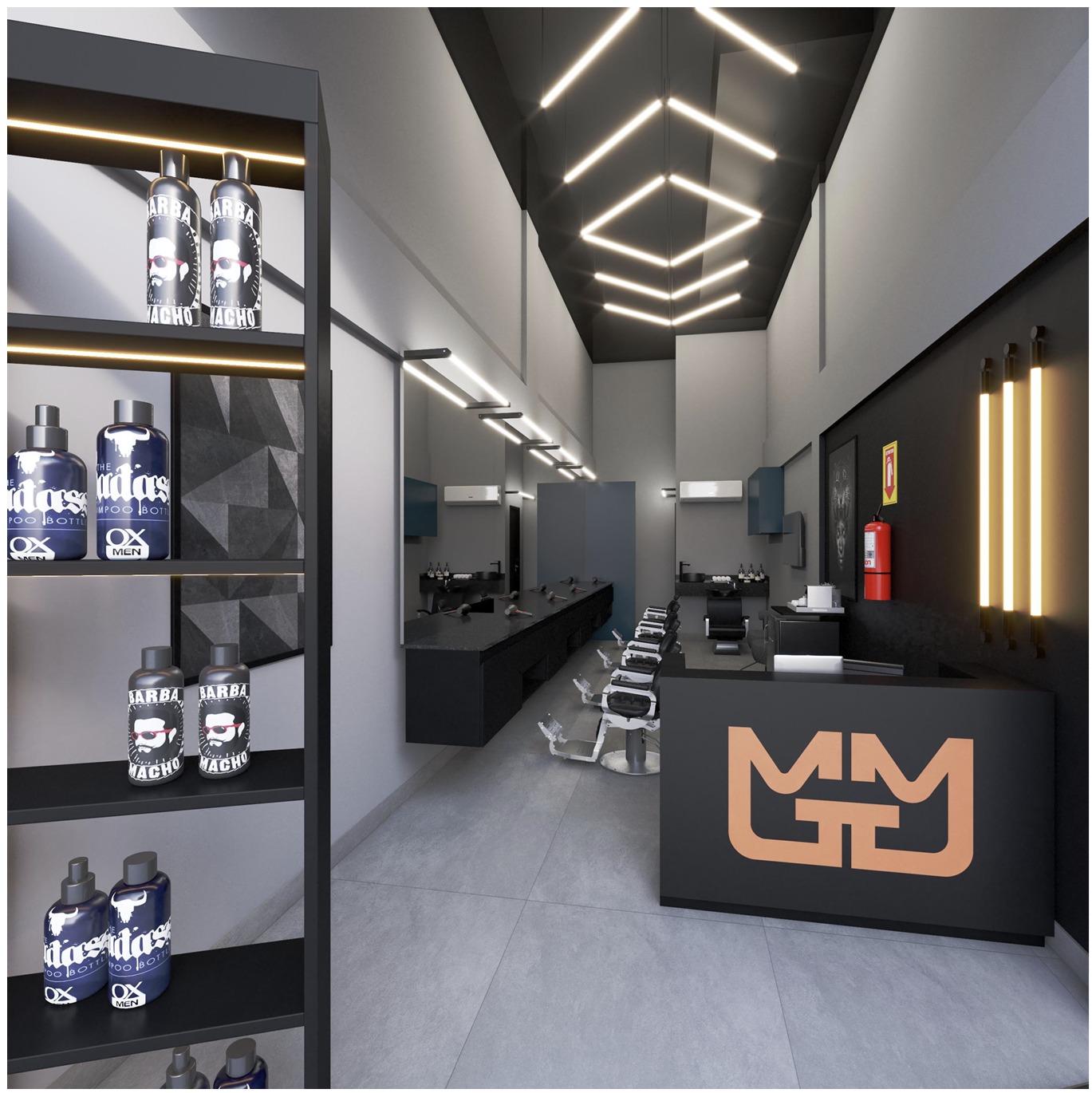 Projeto Barbearia Gustavo Machado - Rua Izabel Bueno - BH/MG